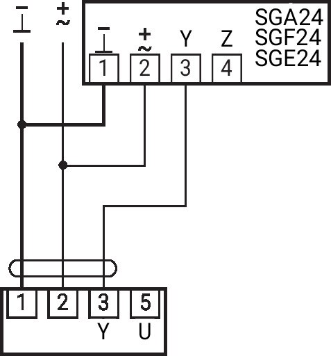NM24A-MP-TP — Схема подключения